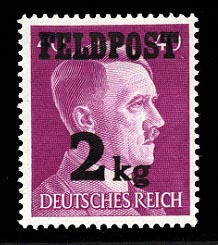 GE MQ3 Feldpost Hitler Stamp